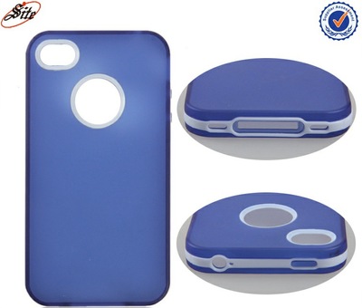 新款苹果4G手机保护套 TPU清水套+边框，厂家直销详解